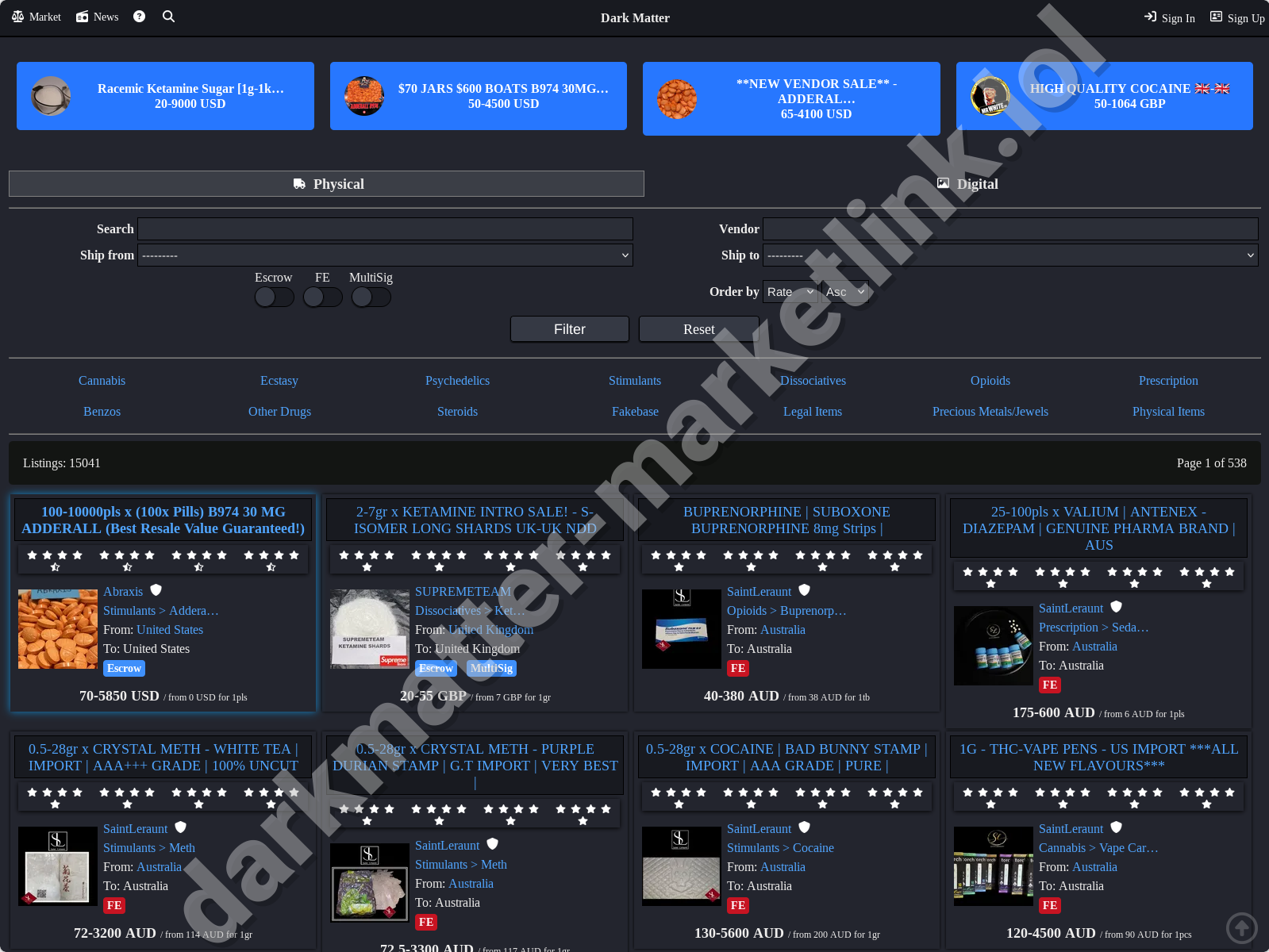 Dark Matter Darknet Market Homepage - Dark Matter Market Link